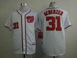 washington nationals 31 Max Scherzer white mlb jersey