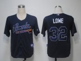 MLB Jerseys Atlanta Braves 32 Lowe Blue