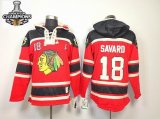 Chicago Blackhawks SAVARD 18# Red NHL Hooded Sweatshirt