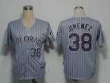 Colorado Rockies 38 JIMENEZ gray MLB jerseys