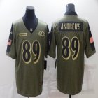 Nike Baltimore Ravens #89 Mark Andrews green 2021 Salute to Service Limited Jersey