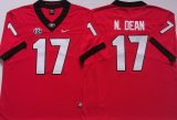 Georgia Bulldogs #17 Nakobe Dean Red College Football Limited Jerseys -PNS