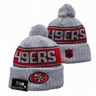 2024 San Francisco 49ers gray red NFL Sports Cuffed Knit Hats