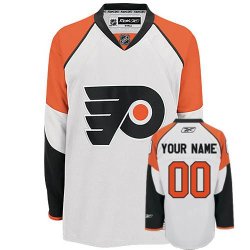 Reebok Philadelphia Flyers Customized White Road Man NHL Jersey