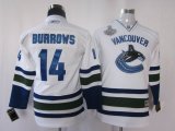 2011 Stanley Cup Vancouver Canucks #14 BURROWS white NHL Kids Jerseys