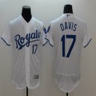 2016 Kansas City Royals #17 Wade Davis white Flexbase Authentic Collection Jersey