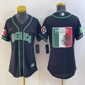 Women 2023 World Cup Mexico blank black majestic MLB baseball Jerseys-BD 17