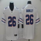 Nike New York Giants #26 Saquon Barkley white NFL Jersey with Sleeve label