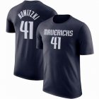 Dallas Mavericks 41# Dirk Nowitzki dark blue NBA T-Shirts