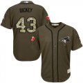 Toronto Blue Jays #43 R.A. Dickey Canada logo Camo Stitched Baseball Jerseys