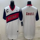 Nike Los Angeles Angels blank white majestic baseball jerseys