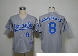 Kansas City Royals #8 Mike Moustakas Grey MLB Jerseys