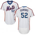 New York Mets #52 Yoenis Cespedes white Blue Strip baseball Jerseys-2