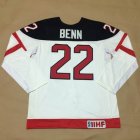 Olympic CA. #22 Jamie Benn 100th Anniversary Stitched white NHL Jersey