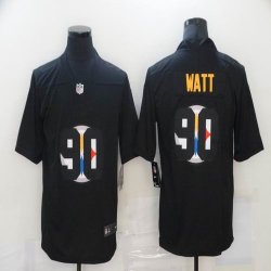 Nike Pittsburgh Steelers #90 T. J. Watt black fashion Color Rush Limited Jersey-BD