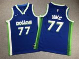 Youth Nike Dallas Mavericks #77 Luca Doncic blue nba jersey