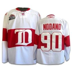 Mike Modano Jersey 90 White Detroit Red Wings Jerseys