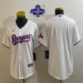 2023 Champions Youth Nike Texas Rangers blank white majestic baseball jerseys