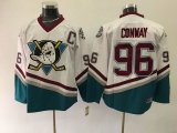 Anaheim Ducks 96 Charlie Conway white CCM Ice Hockey Jersey