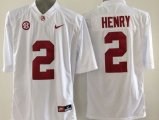 Alabama Crimson Tide #2 Derrick Henry white College Football Limited Jerseys