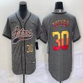 Nike Houston Astros #30 Kyle Tucker Hemp grey majestic baseball jerseys Joint name -BD