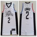 Los Angeles Clippers #2 Kawhi Leonard white nike nba jersey city version-HL