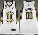 Nike Indiana Pacers #00 Bennedict Mathurin white NBA Jerseys 6 patch-XD