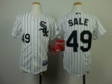 Chicago White Sox #49 Chris Sale White kid mlb Jersey