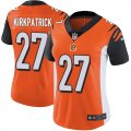 Women Nike Cincinnati Bengals #27 Dre Kirkpatrick Orange Color Rush Limited Jersey