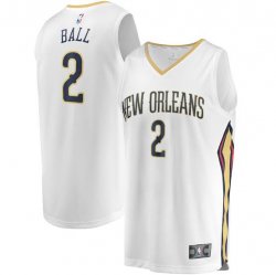 Nike New Orleans Pelicans #2 Lonzo Ball white NBA basketball jerseys