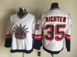 2015 New York Rangers #35 Mike Richter white hockey Jersey