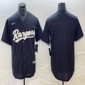 Nike Texas Rangers blank black majestic baseball jersey-BD