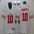 Nike San Francisco 49ers #10 Jimmy Garoppolo white Color Rush Limited Jersey slevers logo-BD