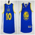 Golden State Warriors #10 David Lee blue nba basketball jersey