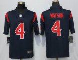 Nike Men Houston Texans 4 Watson Navy Blue Color Rush Limited Jersey