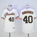 San Francisco Giants #40 Madison Bumgarner white throwback Flexbase Authentic Collection Jersey(1)