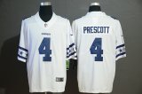 Nike Dallas Cowboys #4 Dak Prescott White Color Rush Limited Jersey with Sleeve label