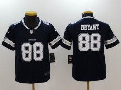 Youth Nike Dallas Cowboys #88 Dez Bryant blue color Rush Limited Jerseys