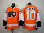 Reebok Philadelphia Flyers Schenn 10 Orange NHL Jerseys