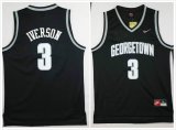 Georgetown Hoyas #3 Allen Iverson black Basketball Stitched NCAA Jersey