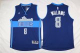 2016 Dallas Mavericks #8 Deron Williams blue nba basketball jerseys