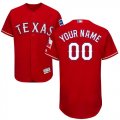 Custom Texas Rangers red Flexbase Authentic Collection Jersey