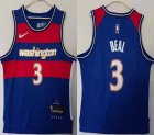 Nike Washington Wizards #3 Bradley Beal blue nba basketball Jerseys 75th -HL