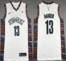 Nike Brooklyn Nets #13 James Harden white NBA basketball Jerseys city version-XD