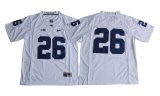 Penn State Nittany Lions #26 Saquon Barkley white ncaa jersey