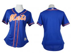 women New York Mets blank Blue MLB Jerseys(1)