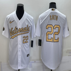 2022 MLB All-Star Nike Washington Nationals #22 Juan Soto white majestic baseball jerseys-BD 01