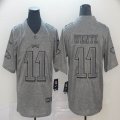 Nike Eagles #11 Carson Wentz Hemp grey Color Rush Limited Jerseys