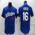 Nike Los Angeles Dodgers #16 Will Smith white Flexbase Authentic Collection Jersey city version