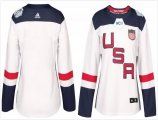 Women United States 2016 World Cup blank white Hockey jerseys